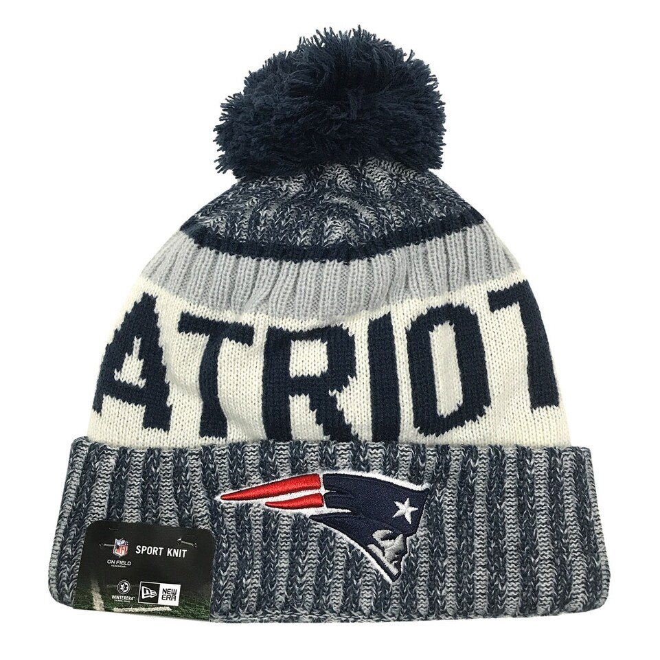 Shop New Era New England Patriots Knit Beanie Cap Hat Nfl On Field Sideline 11460390 Overstock 17743809