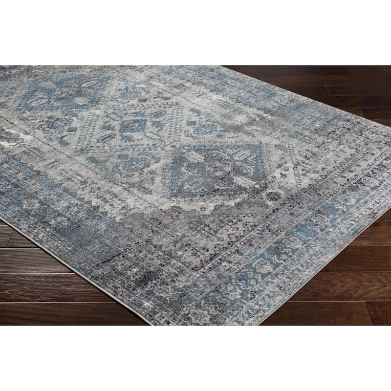 Livabliss Monte Carlo Updated Traditional Medallion Area Rug