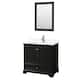 Option Dark Espresso / White Quartz Top / Polished Chrome
