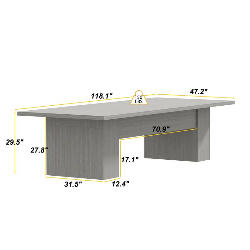Home & Kitchen Table,118"L Large Dinning Room Table,Conference Table - 126"L