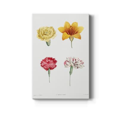 Flower Set Premium Gallery Wrapped Canvas - Ready to Hang