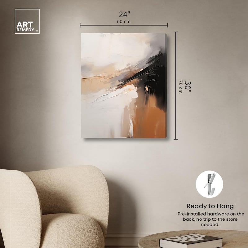 Baked Clay II Canvas by Art Remedy, Gallery Wrapped
