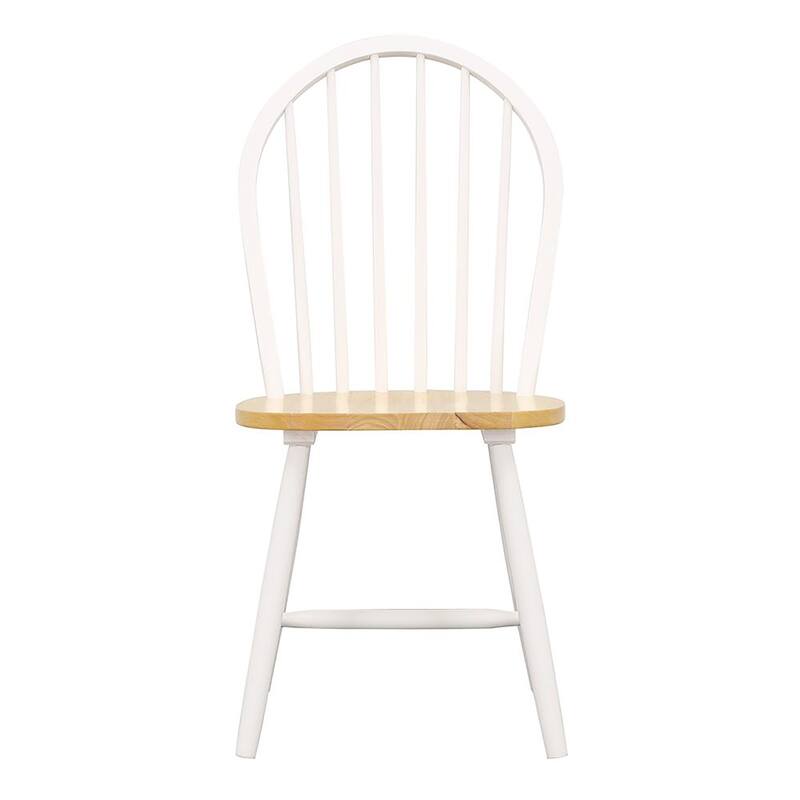Spindle Back Side Chairs，Dining Chair (Set of 4) - Natural