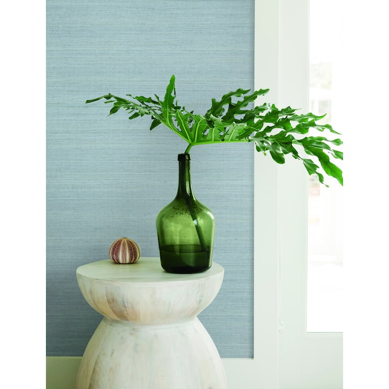 Sparks Milano Silk 39.3 In W X 33 Ft L Wallpaper - Ocean
