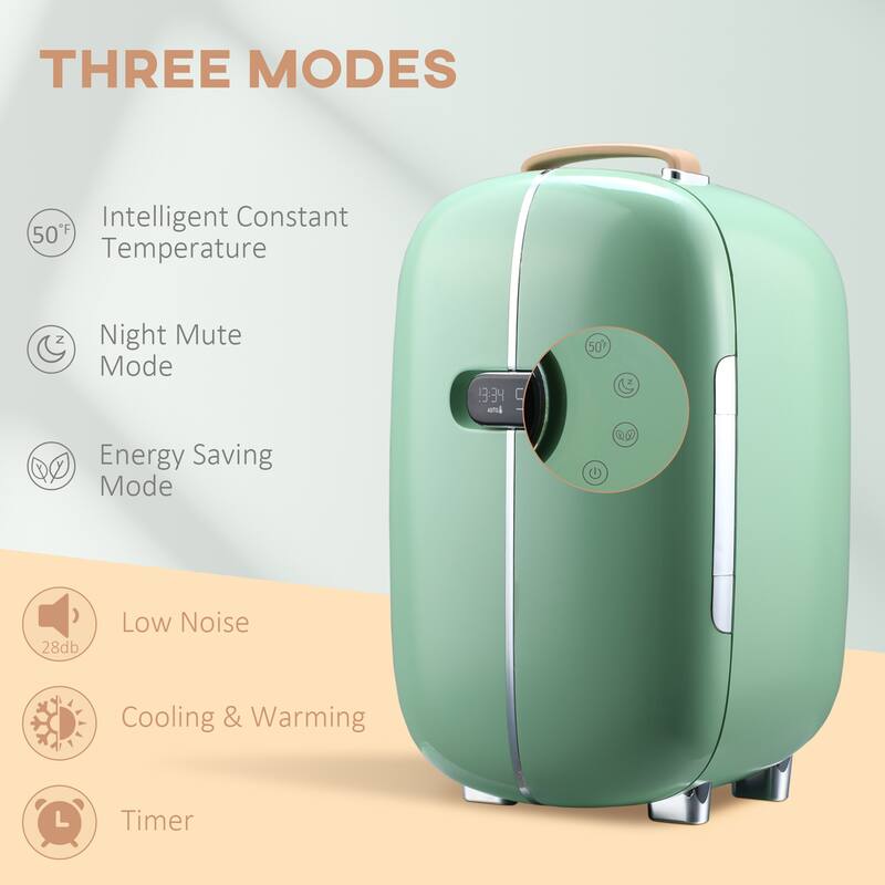 HOMCOM 12 L Portable Mini Makeup Fridge for Skincare - N/A