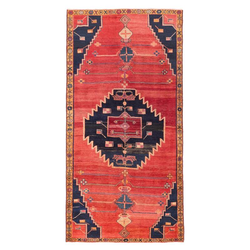 ECARPETGALLERY Hand-knotted Konya Anatolian Light Red Wool Rug - 4'2 x 8'6