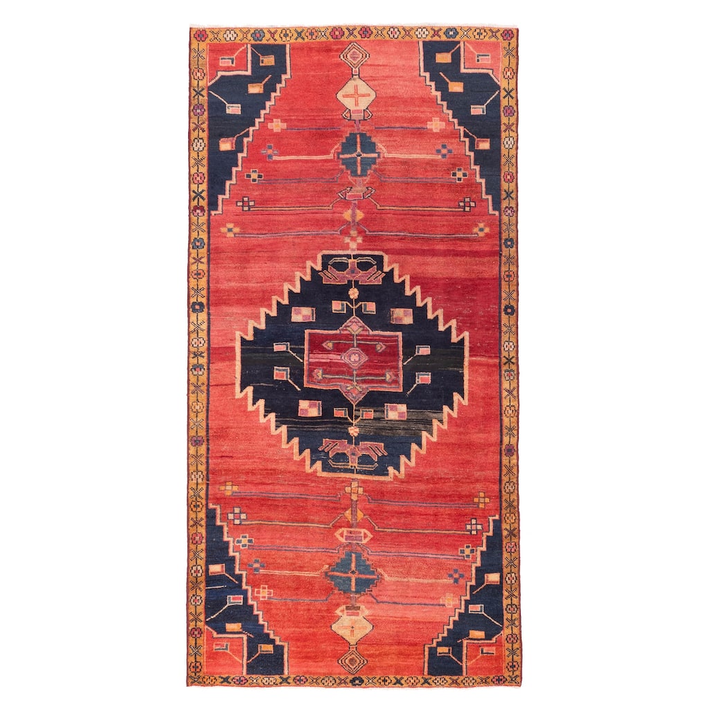 ECARPETGALLERY Hand-knotted Konya Anatolian Light Red Wool Rug - 4'2 x 8'6