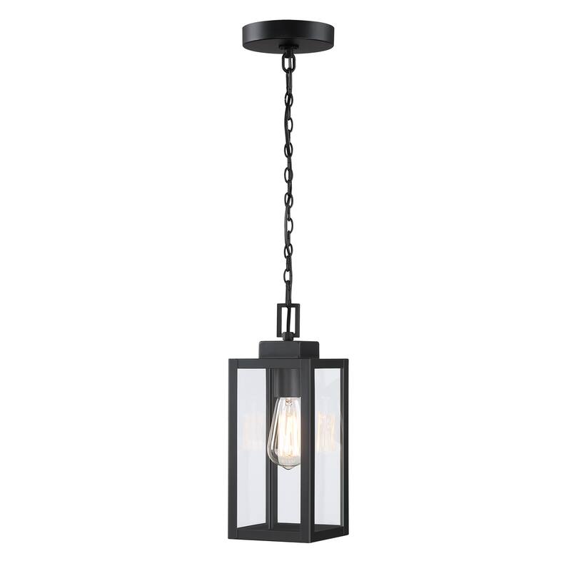 17" H 1-Light Outdoor Hanging Lantern Pendant Light-Dusk to Dawn could be chosen