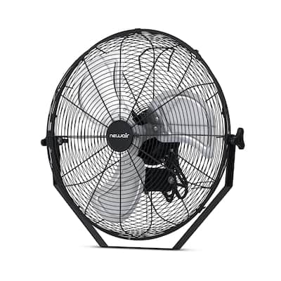 NewAir 18” Outdoor High Velocity Wall Mounted Fan with 3 Fan Speeds and Adjustable Tilt Head