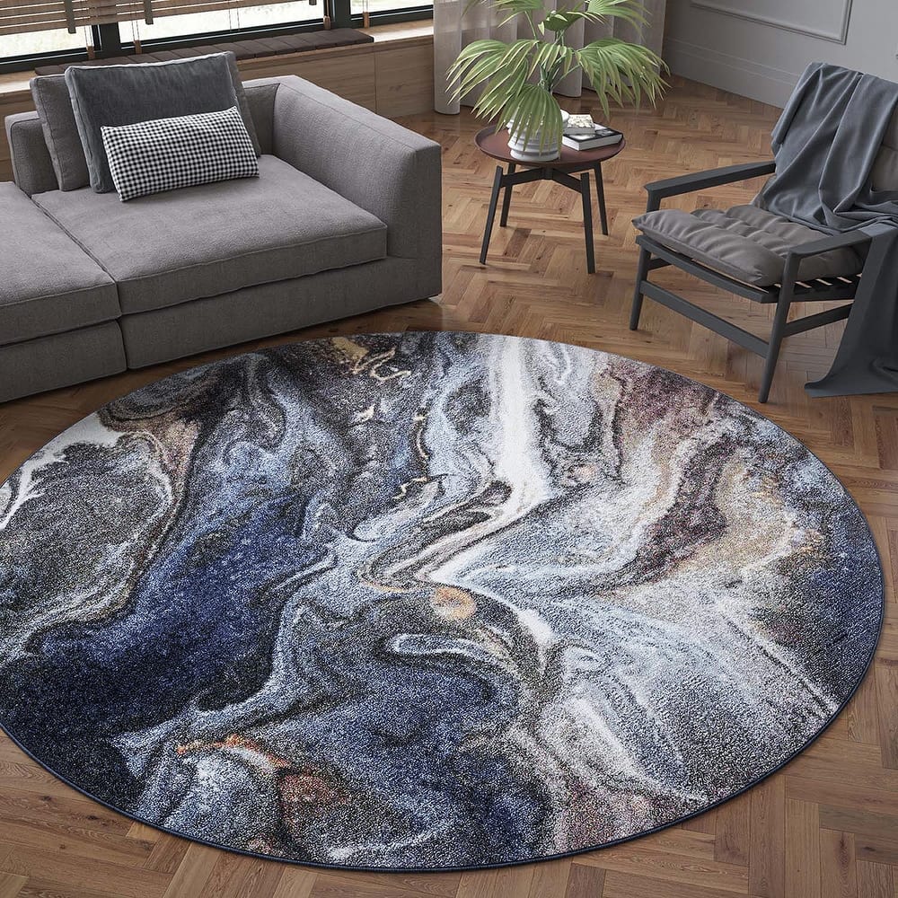 Rayna Industrial Abstract Indoor Area Rug
