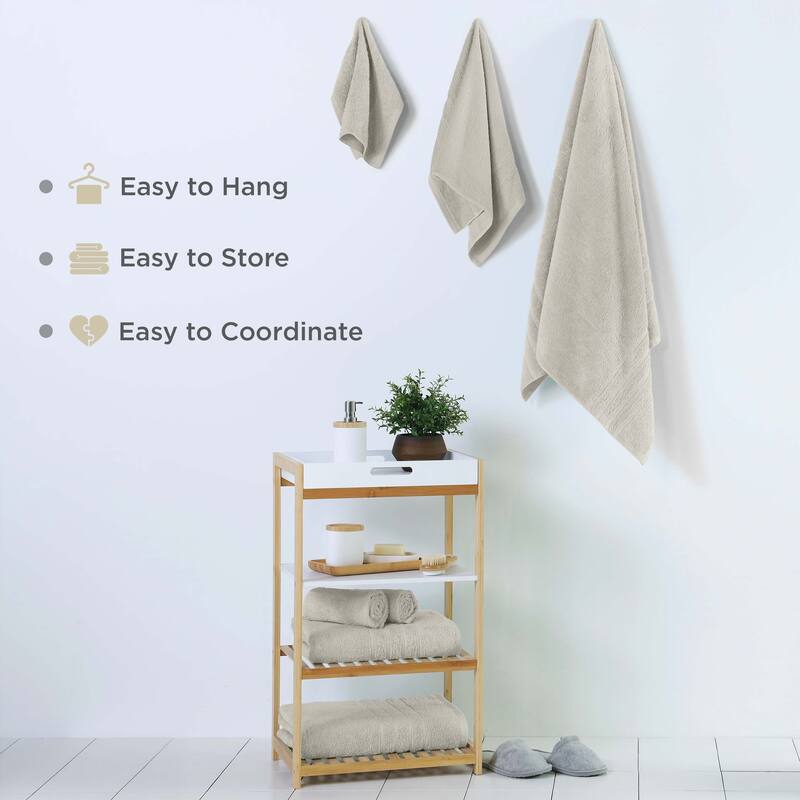 Martex Ultimate Performance Cotton Low-Lint Soft Absorbent Towel Set