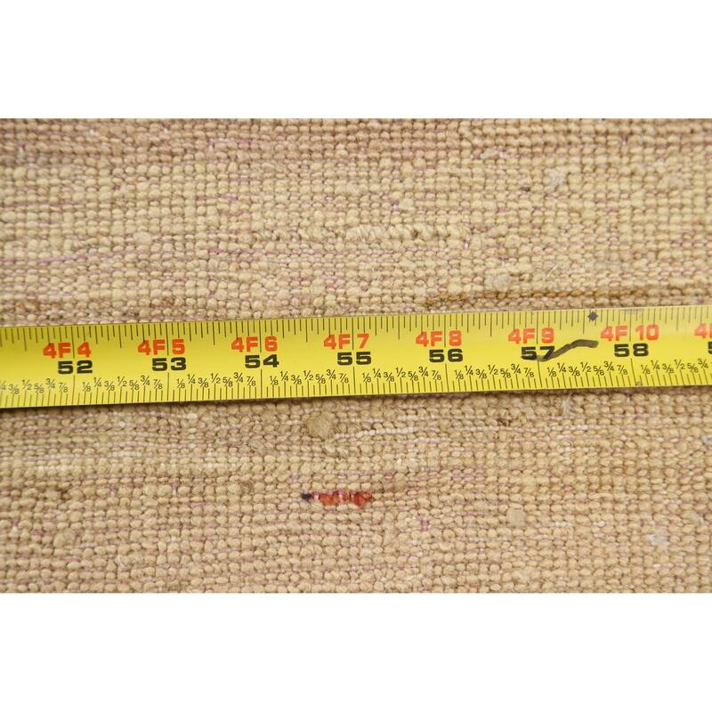 Contemporary Striped Gabbeh Kashkoli Wool Area Rug Hand-knotted Carpet - 3'1" x 5'2"