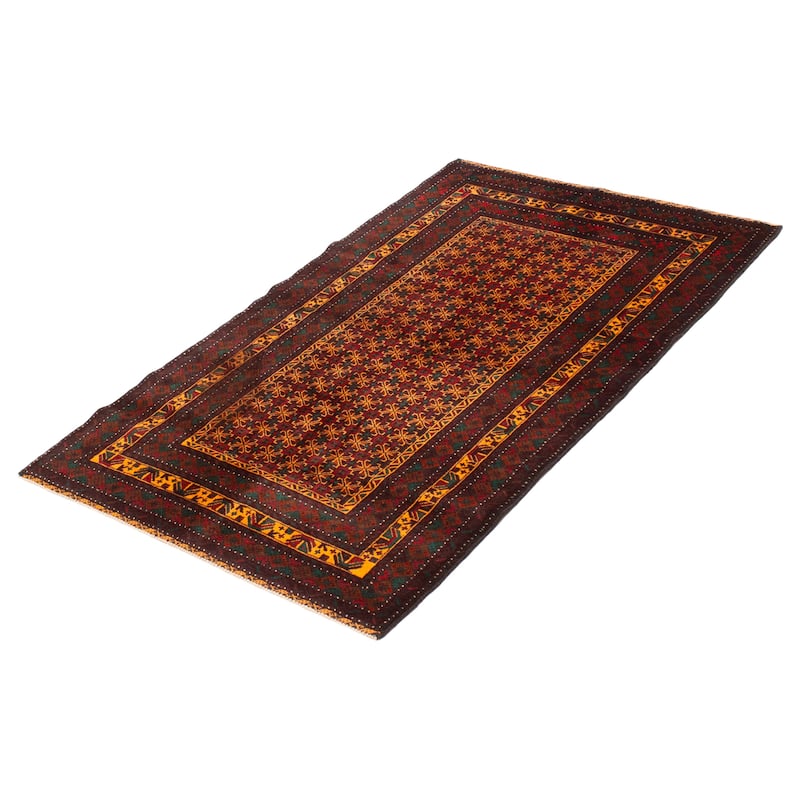 Teimani Red Rug 3'9" x 6'3" - 3'9 x 6'3