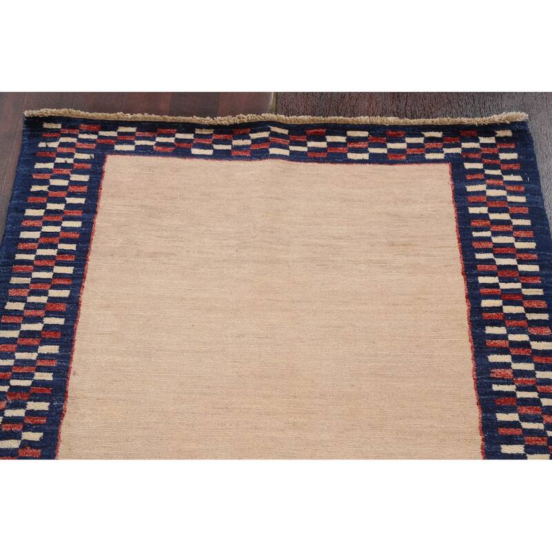 Gabbeh Kashkoli Oriental Staircase Runner Rug Hand-knotted Wool Carpet - 2'10" x 7'11"