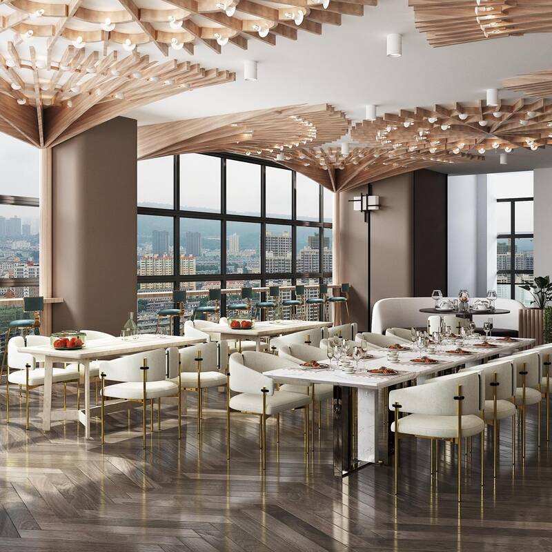Classic and Luxurious Barrel Dining Chairs with Arms
