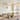 79" White Gold Dining Table, Luxury Modern Kitchen Table, Sintered Stone