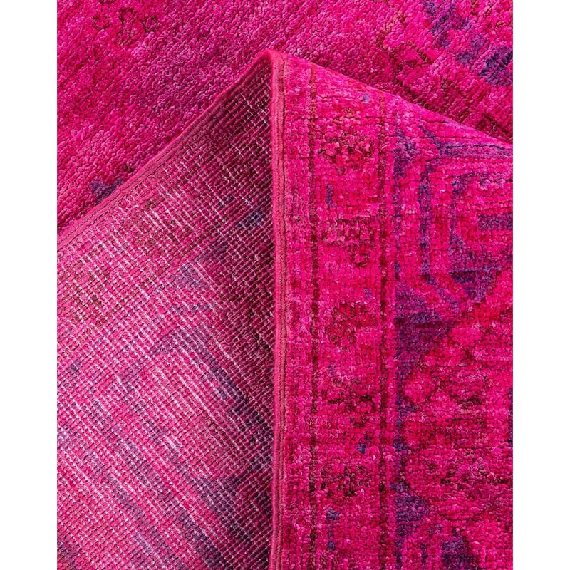 Contemporary Overdyed Wool Hand Knotted Area Rug - 5' 1" x 7' 10"