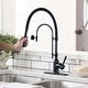 preview thumbnail 18 of 87, WOWOW Single Handle Gooseneck Pull Down Sprayer Kitchen Faucet