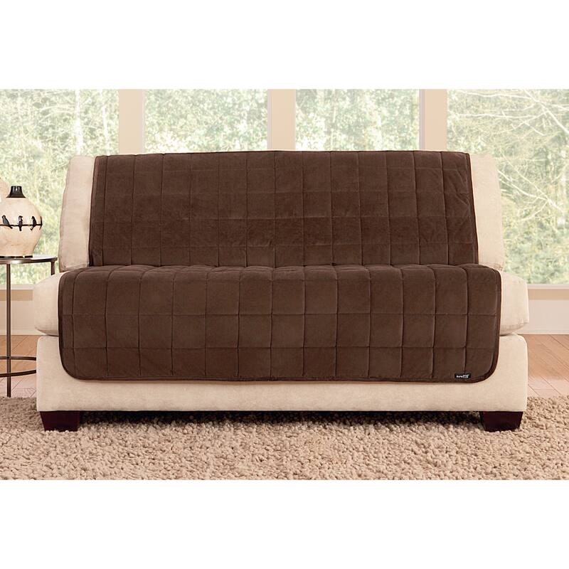 SureFit Deluxe Pet Armless Loveseat Furniture Cover