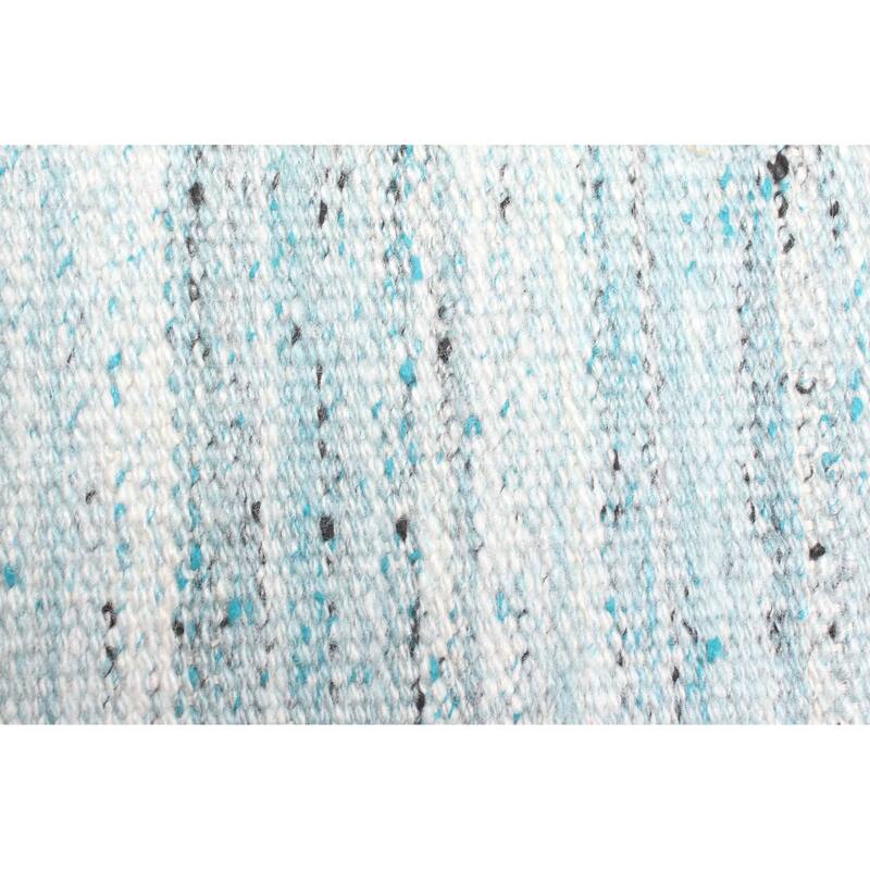 ECARPETGALLERY Flat-Weave Ankara FW Turquoise Wool Kilim - 5'3 x 7'9