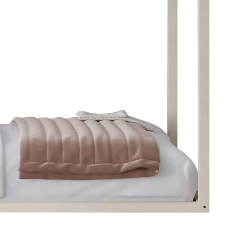CraftPorch Dream House-shaped Twin size Wooden Canopy Bed