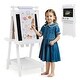preview thumbnail 18 of 28, Costway Foldable Easel for Kids 3-in-1 Double-sided Art Easel with - See Details