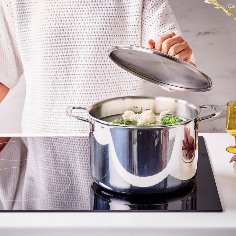 Alva Maestro Stainless Steel Stock Pot - Heavy Duty, Non-Toxic