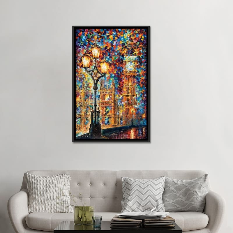 iCanvas "London's Dreams" by Leonid Afremov Framed Canvas Print