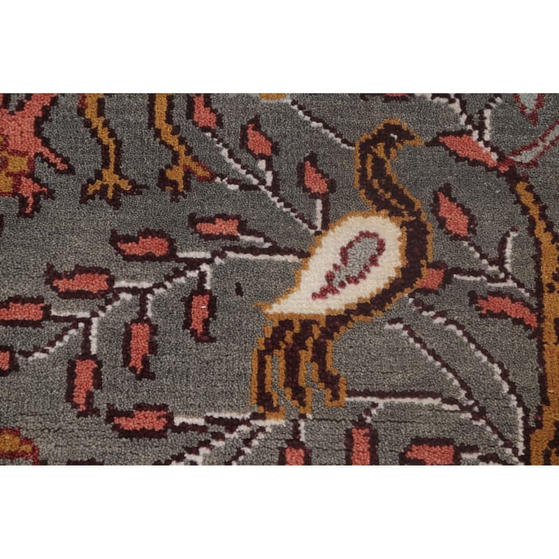 Animal Pictorial Ziegler Accent Rug Handmade Oriental Wool Carpet - 2'6"x 6'0"