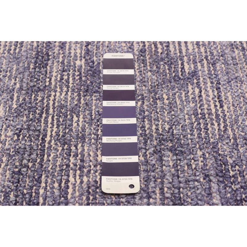 ECARPETGALLERY Hand-knotted Loreto Purple Silk Rug - 9'6 x 14'8