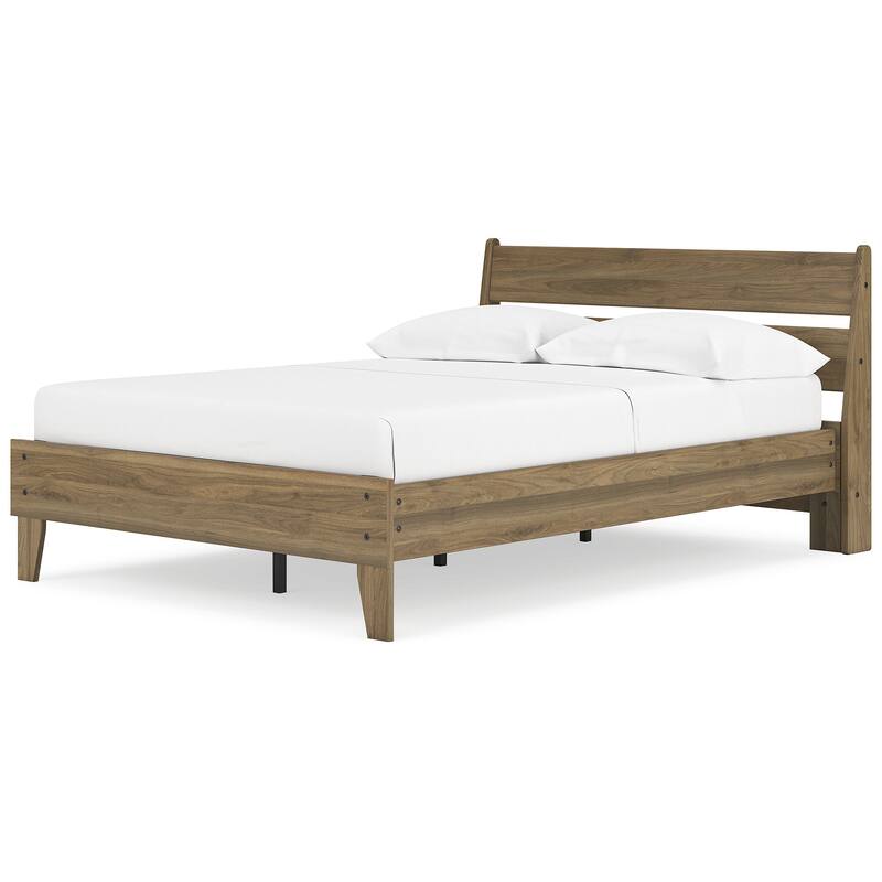 Signature Design by Ashley Deanlow Brown Platform Panel Bed