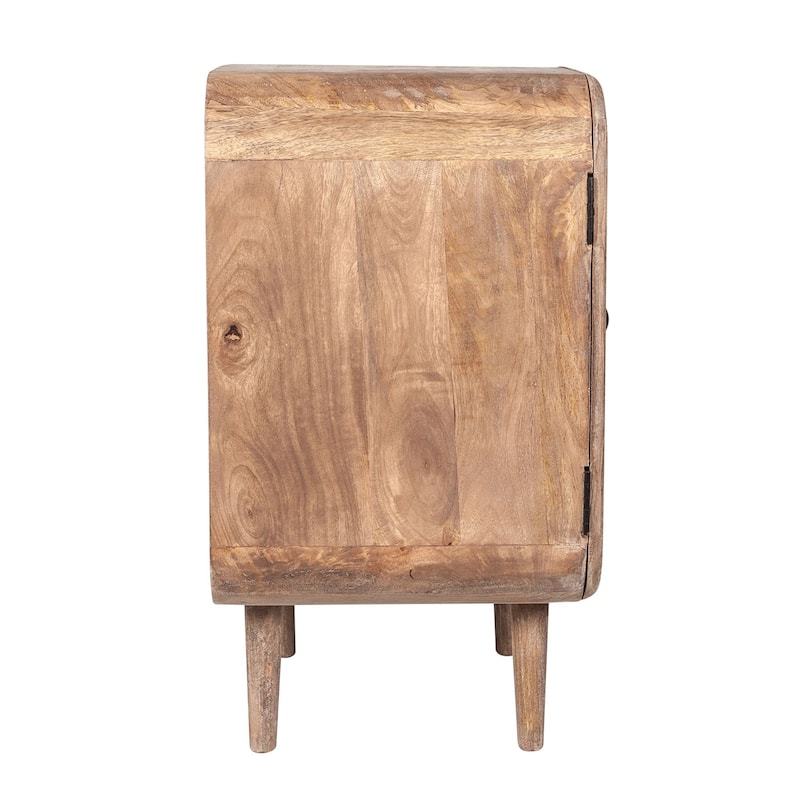 Natural Tan Mango Wood 2-Door Side Cabinet by East at Main