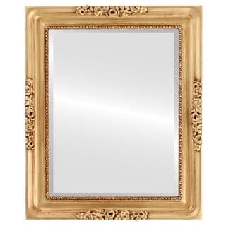 Versailles Framed Rectangle Mirror in Antique Gold Leaf