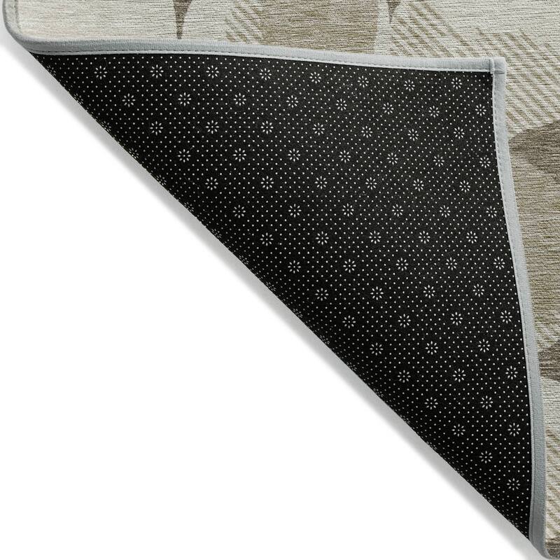 Machine Washable Indoor/ Outdoor Chantille Puffy Modern Rug