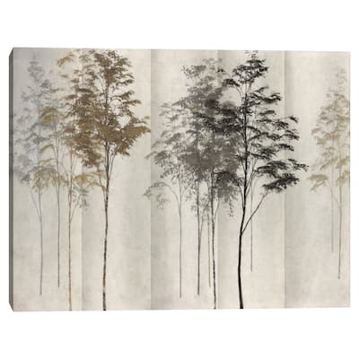Saplings In The Mist by Mark Chandon Canvas Art Print