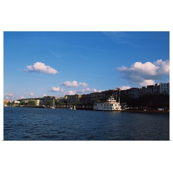"Ferry in a river, Savannah River, Georgia Queen, Savannah, Chatham County, Georgia," Poster Print