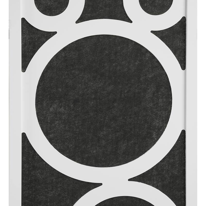 Roundhill Furniture Tavari 4-Panel Room Divider, Decorative Folding Freestanding Privacy Screen