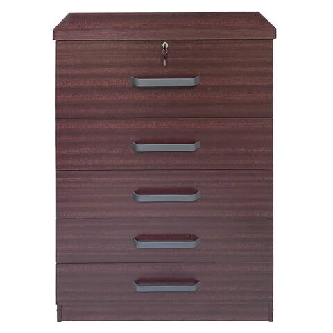 Xia 5 Drawer Chest of Drawers top drawer with lock