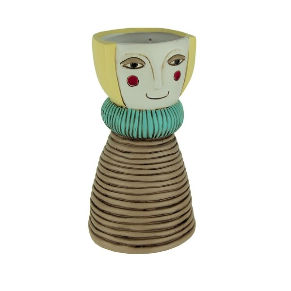 Allen Designs Lady Blonde Decorative Planter Vase - 7.75 X 4.5 X 4.5 inches