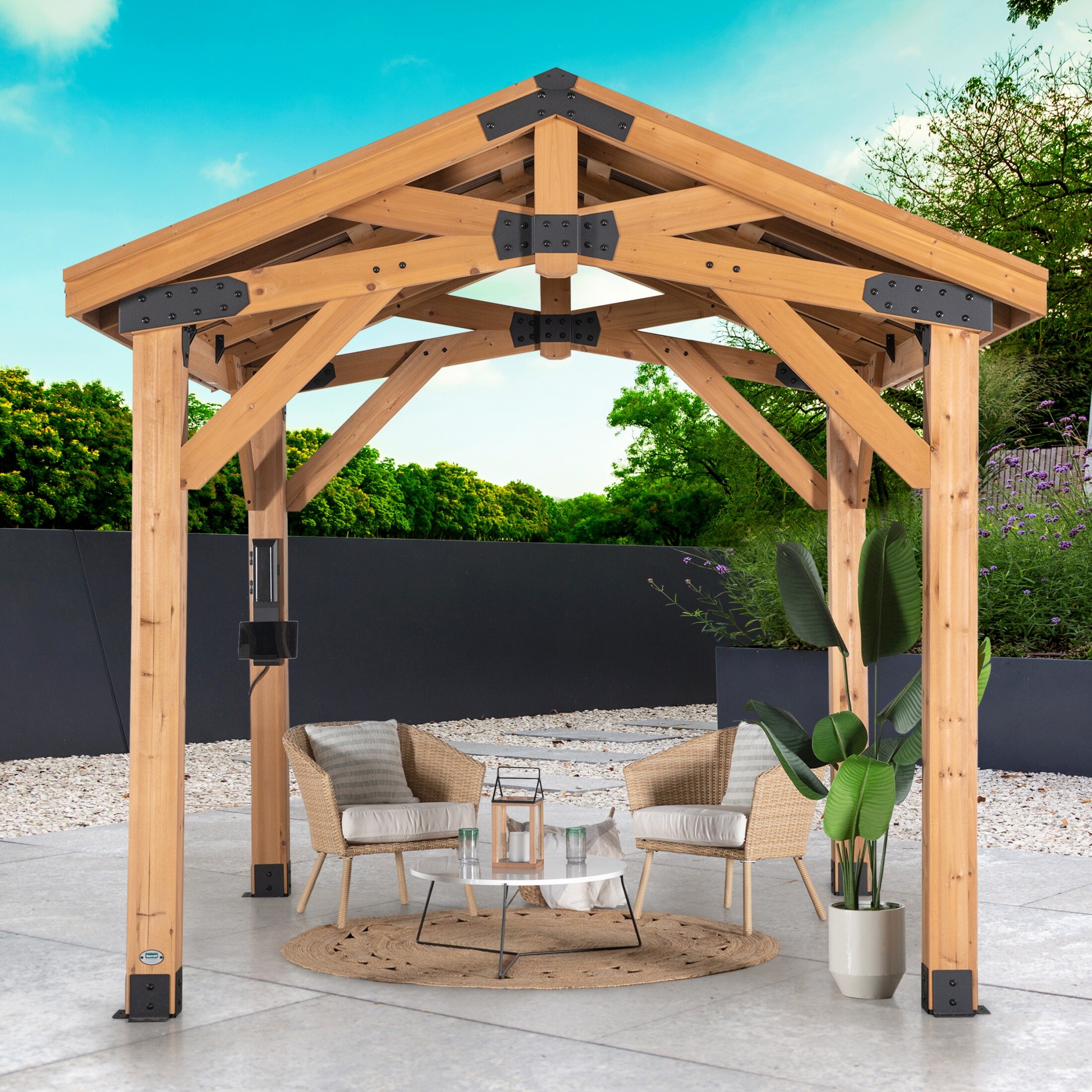 Backyard Discovery Norwood 10x10' Cedar Wood Gazebo with