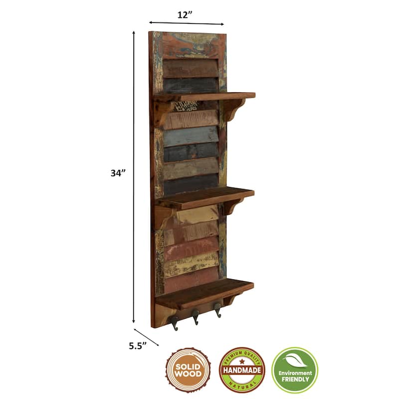 Aterberry Key Hanger with Display Shelves - 34" H