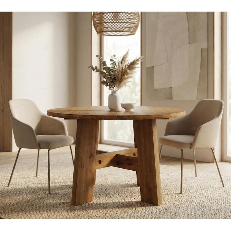 47-Inch Round Kitchen Table for Dining Room