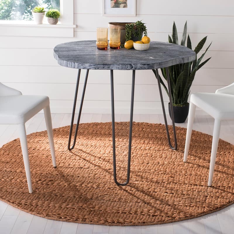 SAFAVIEH Handmade Natural Fiber Zaniyah Jute Rug - 6' Round - Gold