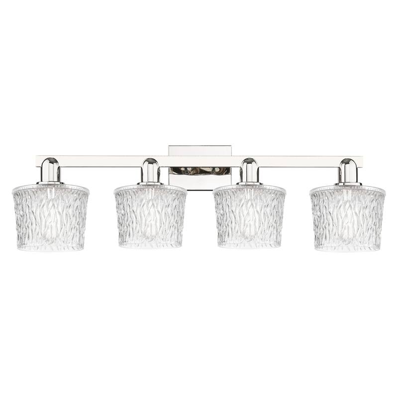 Innovations Lighting 716-4W-11-34 Niagara Vanity Niagara 4 Light 34" - Polished Nickel / Clear