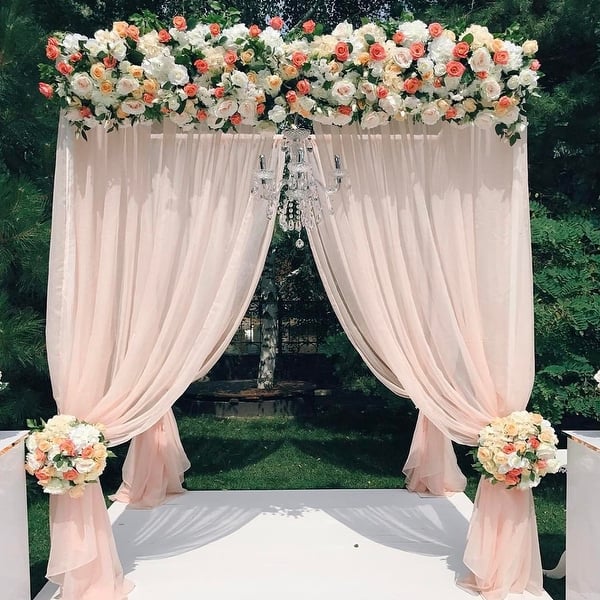 10ft Heavy Duty Wedding Ceremony Canopy Backdrop Stand Kit ...
