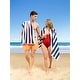 preview thumbnail 23 of 64, American Soft Linen,100% Cotton 4 Pack Beach Towels, 30 x 60 Cabana Striped Pool Towels