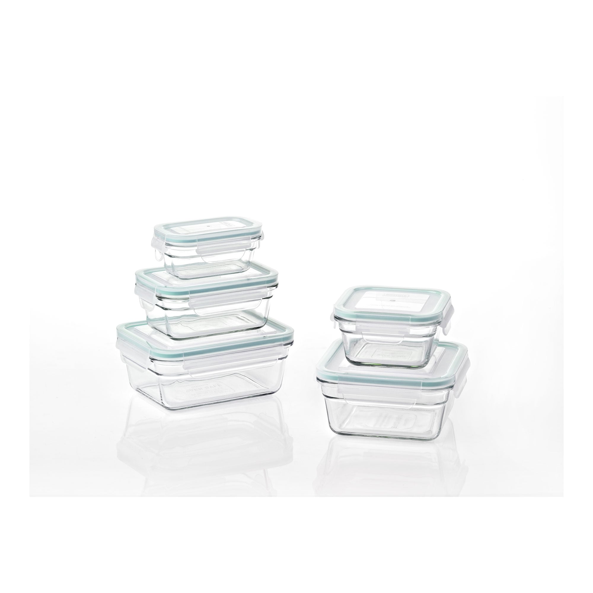 Glasslock Airtight Square Glass Storage Container (16 oz)