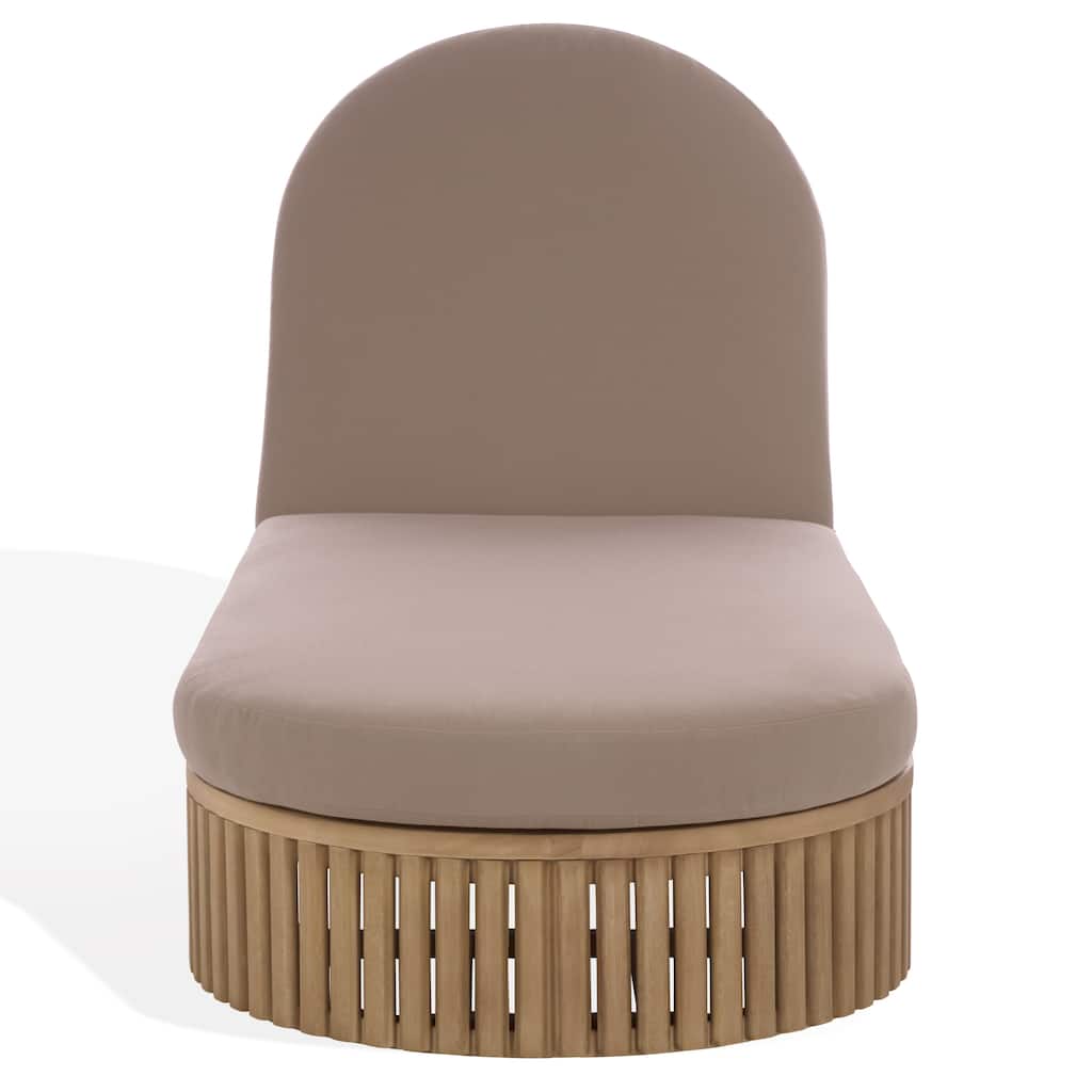 SAFAVIEH Couture Arielle Eucalyptus Wood Sun Lounger - 28"W x 82"D x 13"H
