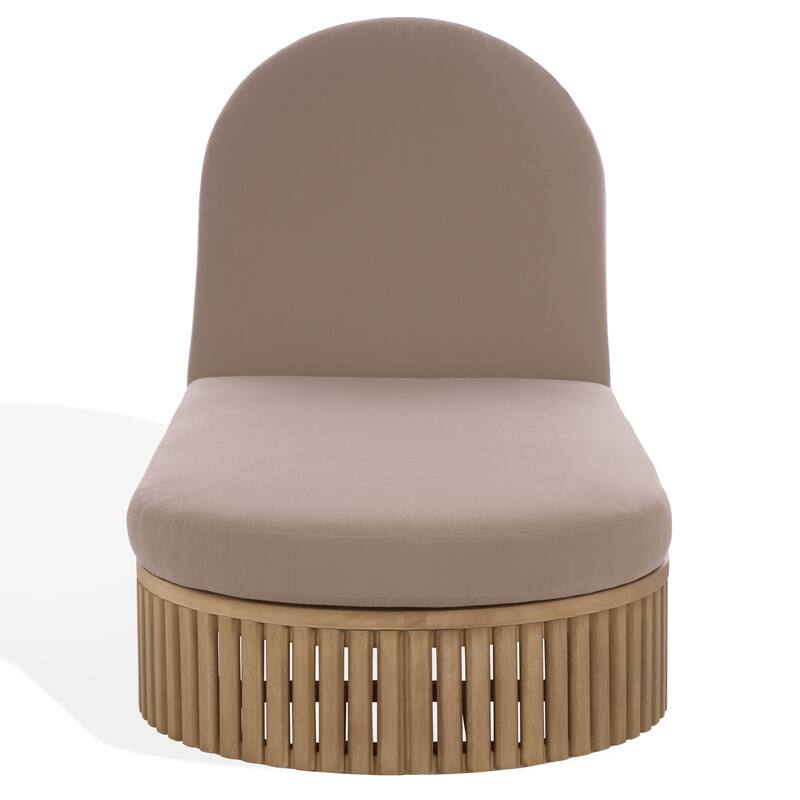 SAFAVIEH Couture Arielle Eucalyptus Wood Sun Lounger - 28"W x 82"D x 13"H