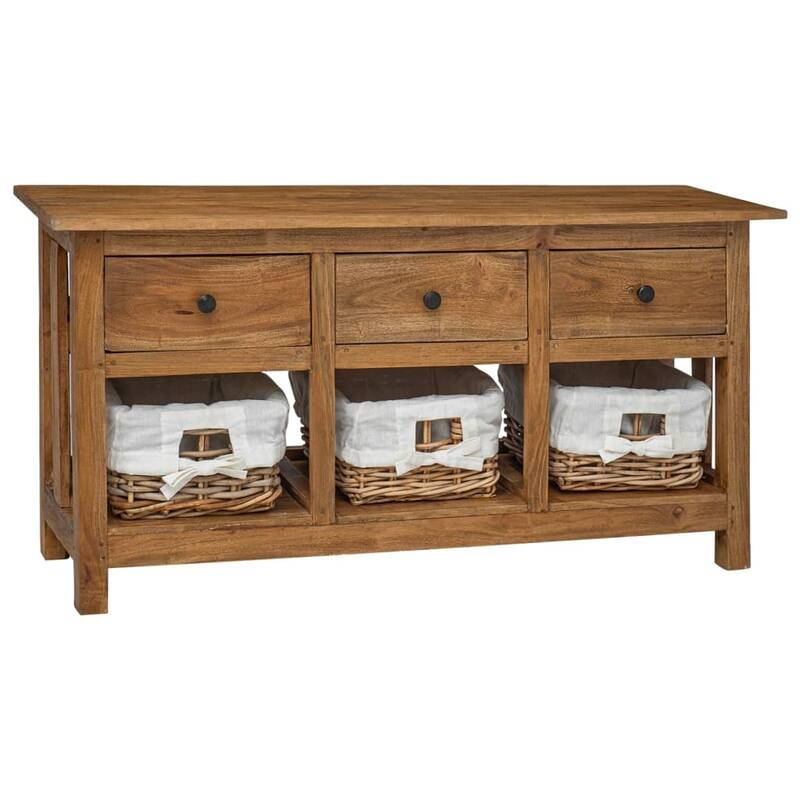 vidaXL Sideboard Solid Reclaimed Wood 39.4"x11.8"x19.7"